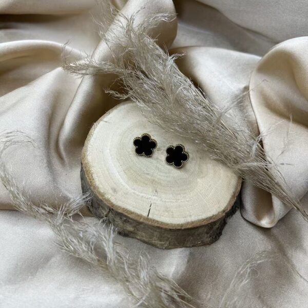 Boucles d'oreilles Trèfle or