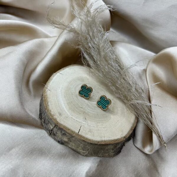 Boucles d'oreilles Trèfle or