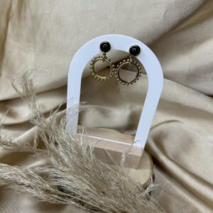 Boucles d’oreilles Anneau Noir