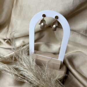 Boucles d’oreilles Hamsa éventail