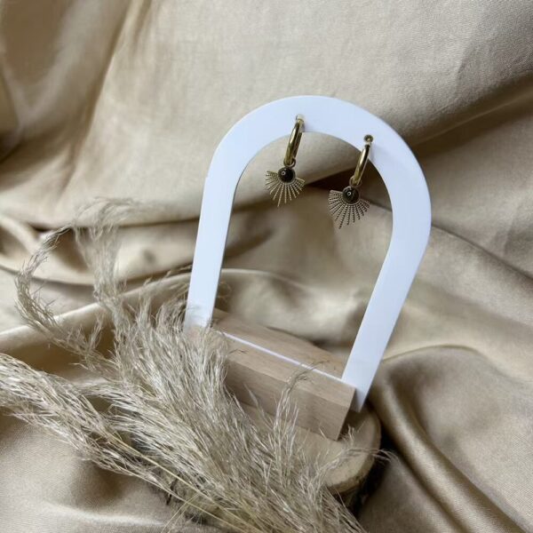 Boucles d'Oreilles Demi Soleil