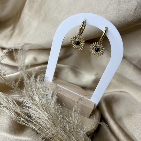 Boucles de d'oreilles Soleil éventail