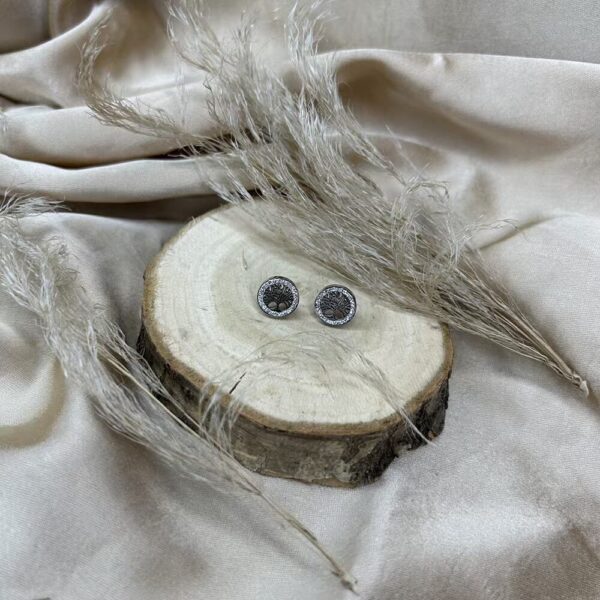 Boucle d’oreilles Arbre de vie strass