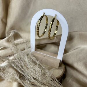 Boucles d'oreilles Anneaux Tressés