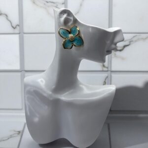 Boucle d’Oreille Bloom Floral Doré