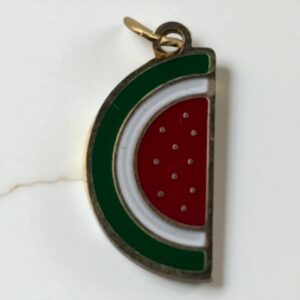 Charm pastèque en acier inoxydable