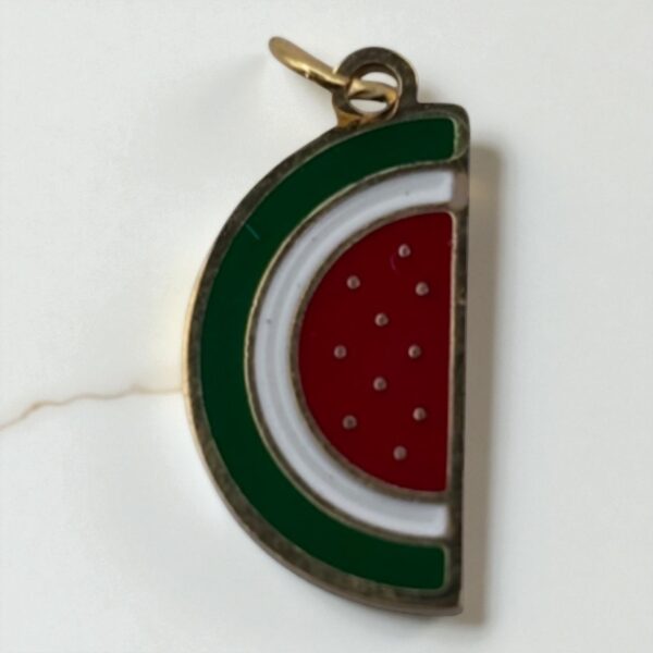 Charm pastèque en acier inoxydable