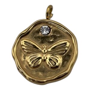 charme-papillon-breloques-en-acier-inoxydable
