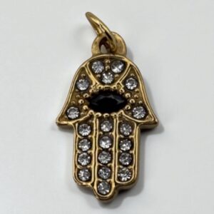 Charm Hamsa en acier inoxydable