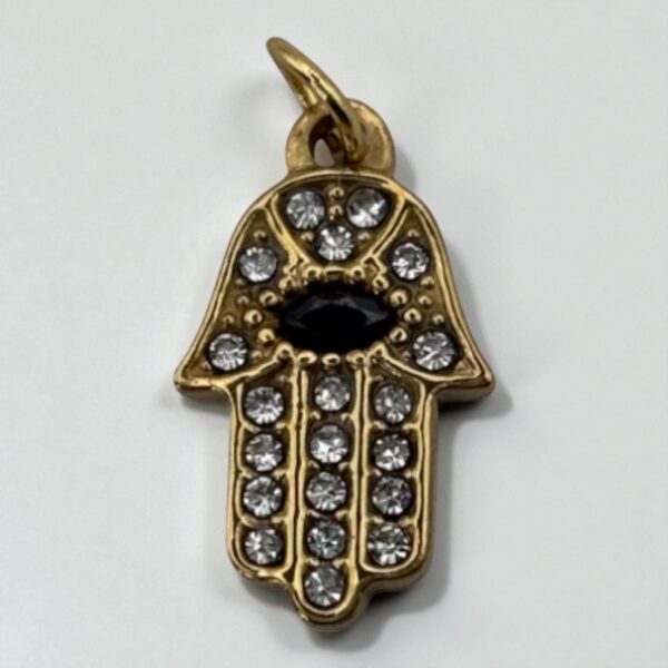 Charm Hamsa en acier inoxydable