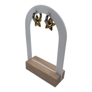 Boucles d'oreilles pendantes scintillantes en forme d'étoile