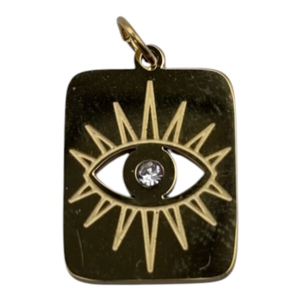 Charm Œil bohème en acier inoxydable