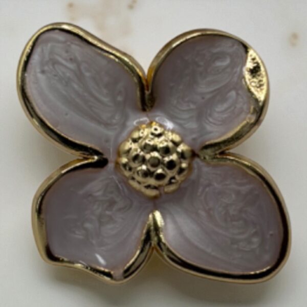 Boucle d’Oreille Bloom Floral Doré