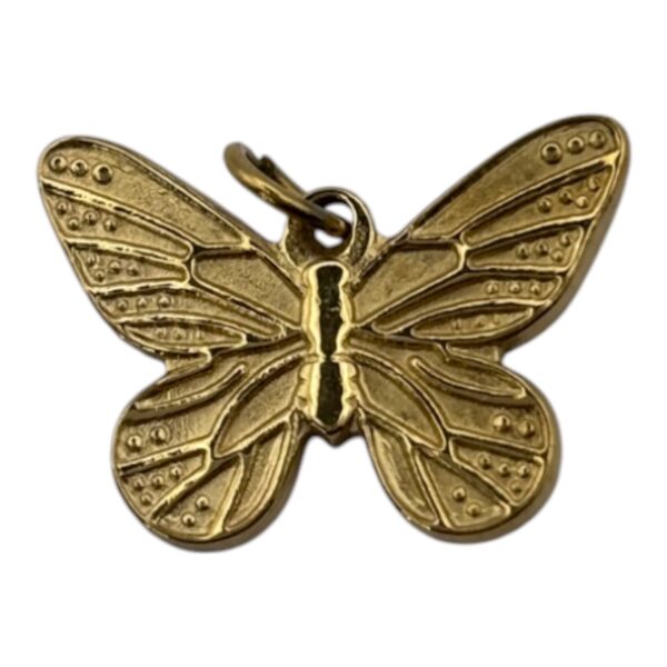 Charm papillon en acier inoxydable