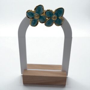 Boucle d’Oreille Bloom Floral Doré