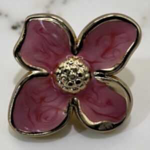 Boucle d’Oreille Bloom Floral Doré