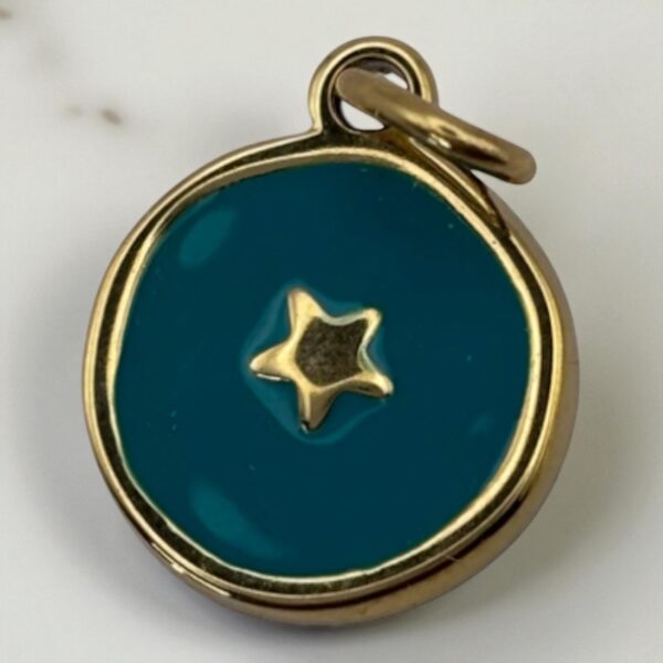 Charme Émaillé en acier inoxydable