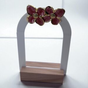 Boucle d’Oreille Bloom Floral Doré