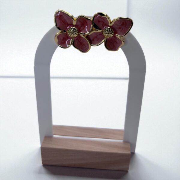Boucle d’Oreille Bloom Floral Doré