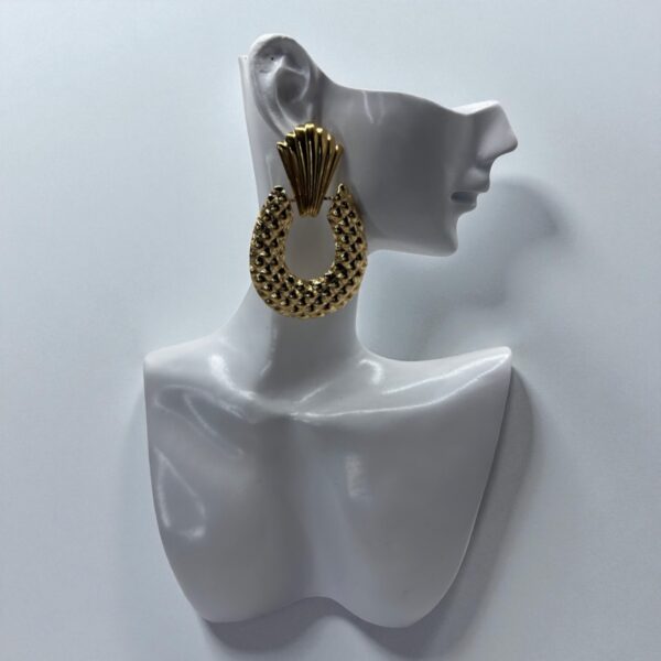 Boucles d'oreilles ananas dorés